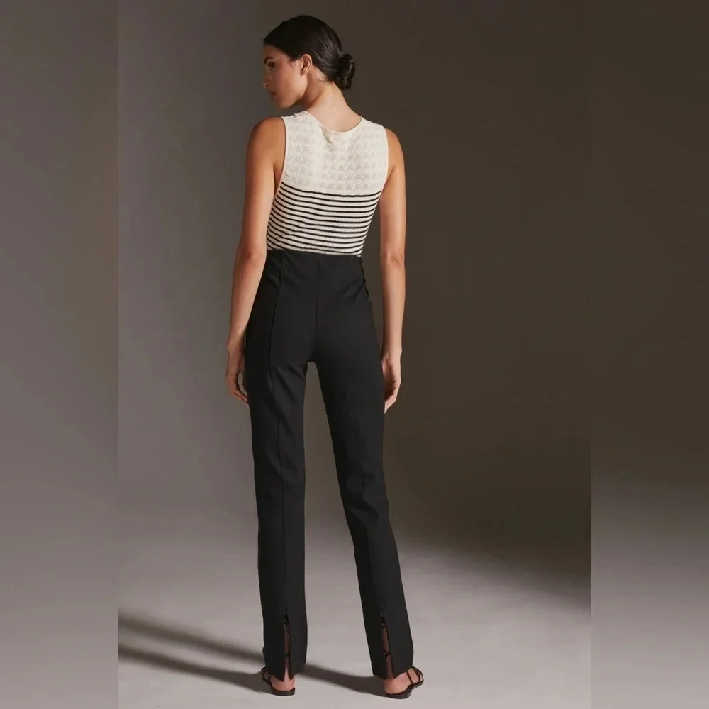 NWT Anthropologie Maeve Black Slim Leggings XS